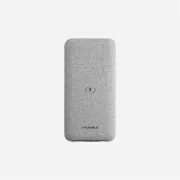 Momax IP91MFIA Q. Power Touch 無線充電流動電源 10000mAh (淺灰)