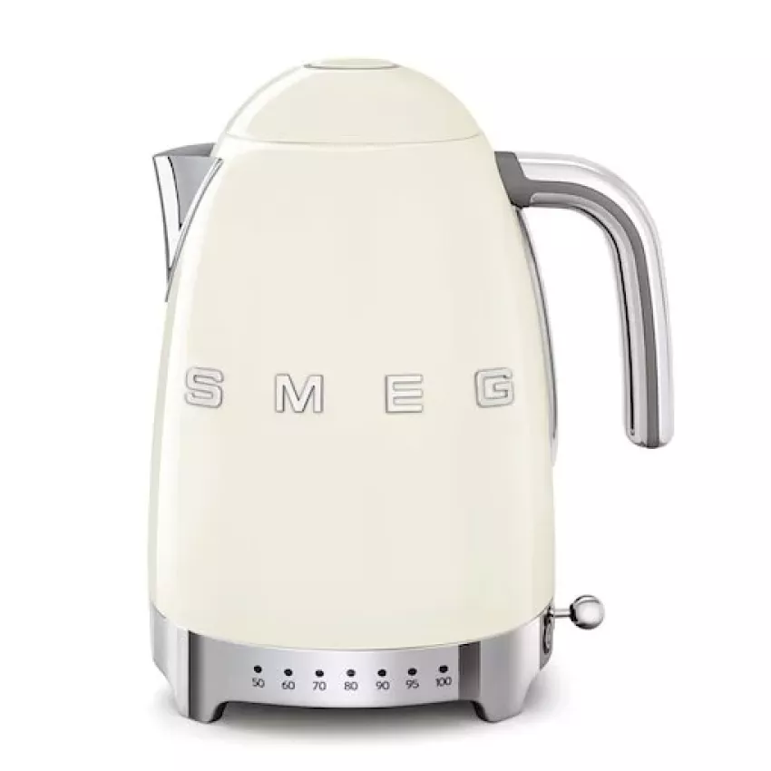 SMEG KLF04CRUK|50's 溫度控制電熱水壺|1.7升|奶油色|香港行貨|全機 2 年保養