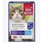 Dein Bestes 奧米加 3 魚肉濕貓糧 (經MSC認證)  12包 x 100g | 德國進口