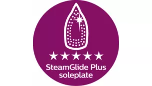 SteamGlide Plus 底板，帶來極致的熨燙體驗